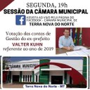 Câmara vota na segunda dia 19 de julho as contas do ex-prefeito Valter Kuhn