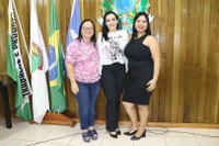 Com a posse da vereadora Tânia Deocleciano, bancada feminina da Câmara de Terra Nova entra para a história com 3 mulheres no Legislativo