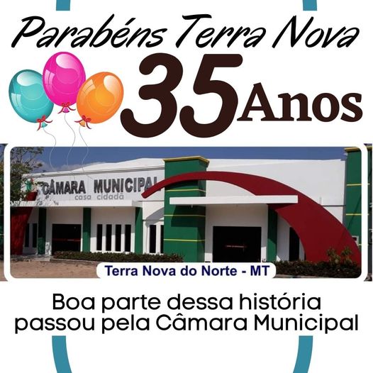 PARABÉNS TERRA NOVA 35 ANOS