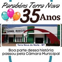 PARABÉNS TERRA NOVA 35 ANOS