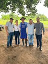 Vereador Nilson Paraguai junto com prefeito Pascoal, vice-prefeita Rose e secretário de saúde Rafinha fazem visita à Comunidade Santa Terezinha