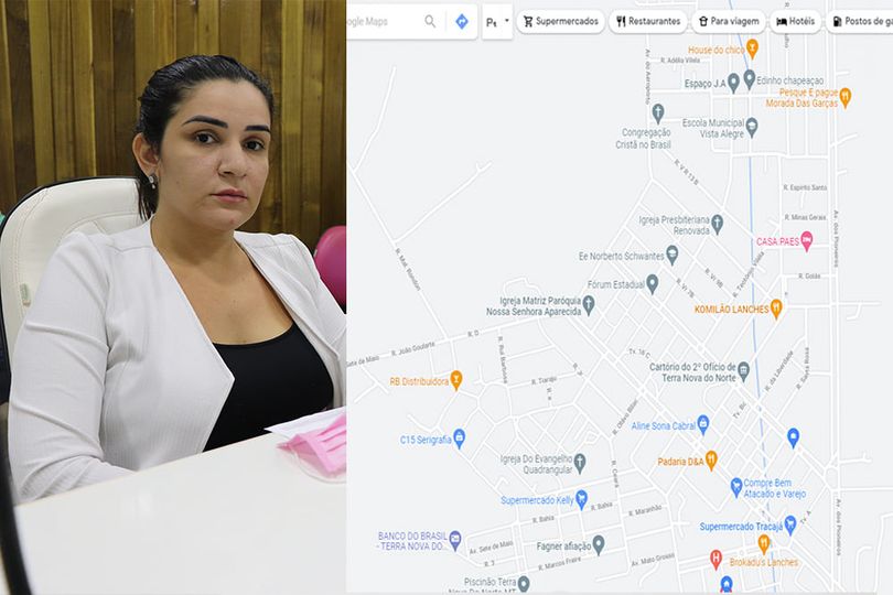 Vereadora Thamara Reis pede na Câmara que município atualize nomes de ruas e avenidas de Terra Nova junto ao Google para facilitar localização